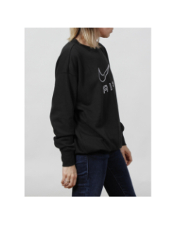 Sweat sportswear air crew fleece noir femme - Nike