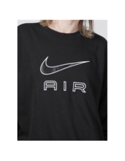 Sweat sportswear air crew fleece noir femme - Nike
