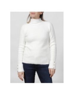 Pull col montant morik blanc femme - Morgan