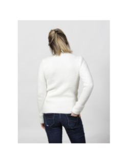 Pull col montant morik blanc femme - Morgan