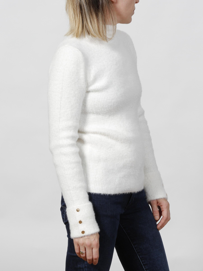 Pull col montant morik blanc femme - Morgan