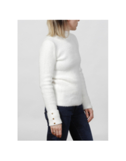 Pull col montant morik blanc femme - Morgan