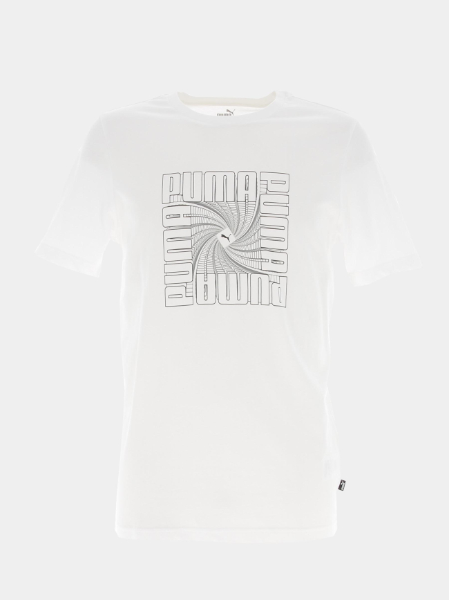 T-shirt reflective graf blanc homme - Puma