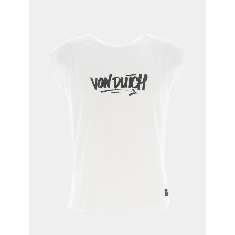 T-shirt tee logo blanc homme - Von Dutch