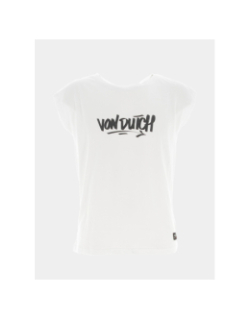 T-shirt tee logo blanc homme - Von Dutch