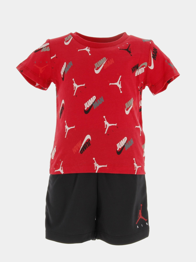 Ensemble short/t-shirt jordan dna rouge garçon - Nike