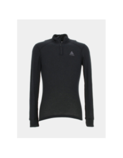 T-shirt manche longue col zippé warm noir homme - Odlo