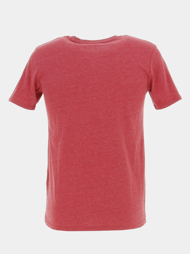 T-shirt ticlass basic rouge chiné homme - Teddy Smith