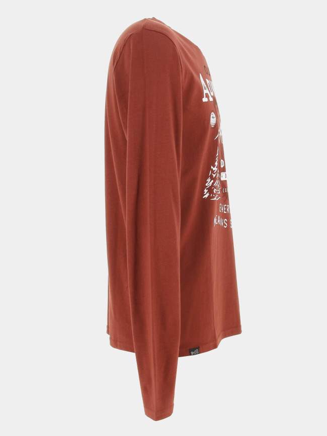 T-shirt manches longues brique bordeaux homme - Rms 26