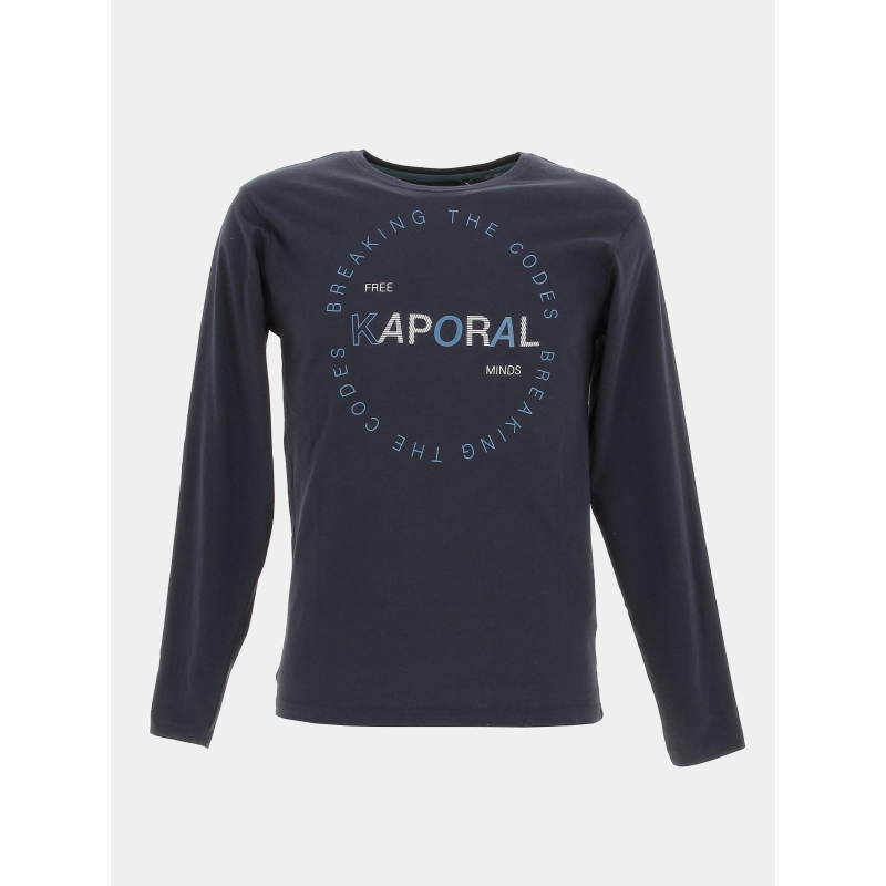 T-shirt manches longues modinb12 bleu marine garçon - Kaporal