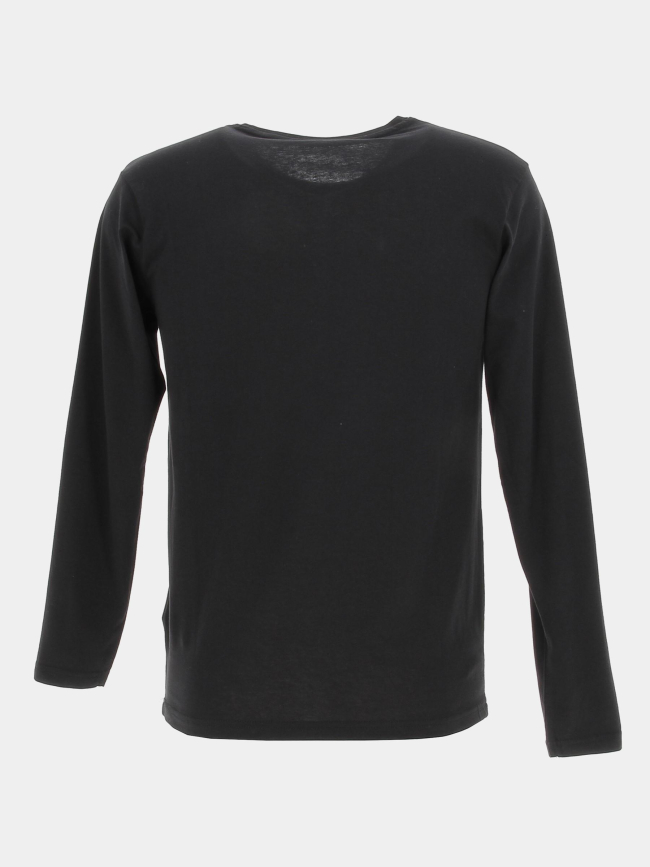 T-shirt manches longues matty noir garçon - Kaporal