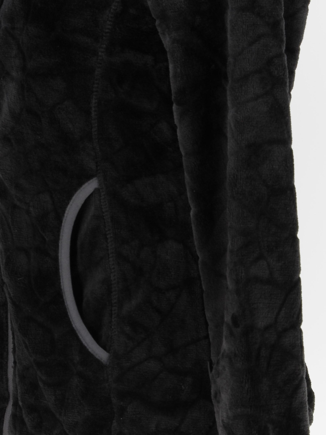 Veste polaire lauziere noir femme - Angele Sportswear