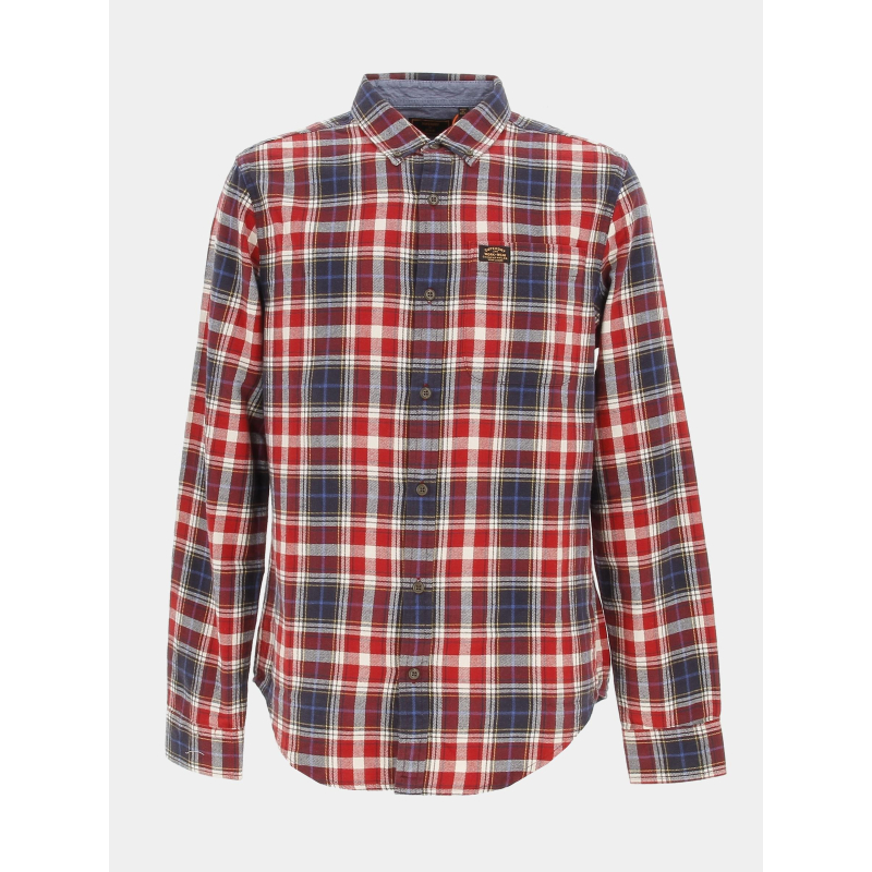 Chemise manches longues lumberjack rouge homme - Superdry