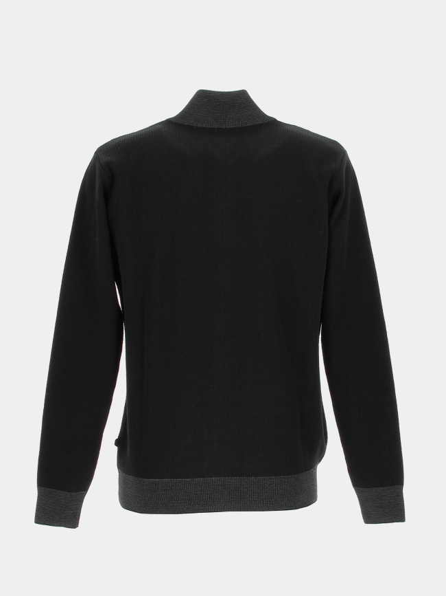 Gilet laine mérinos frangio noir homme - Benson & Cherry