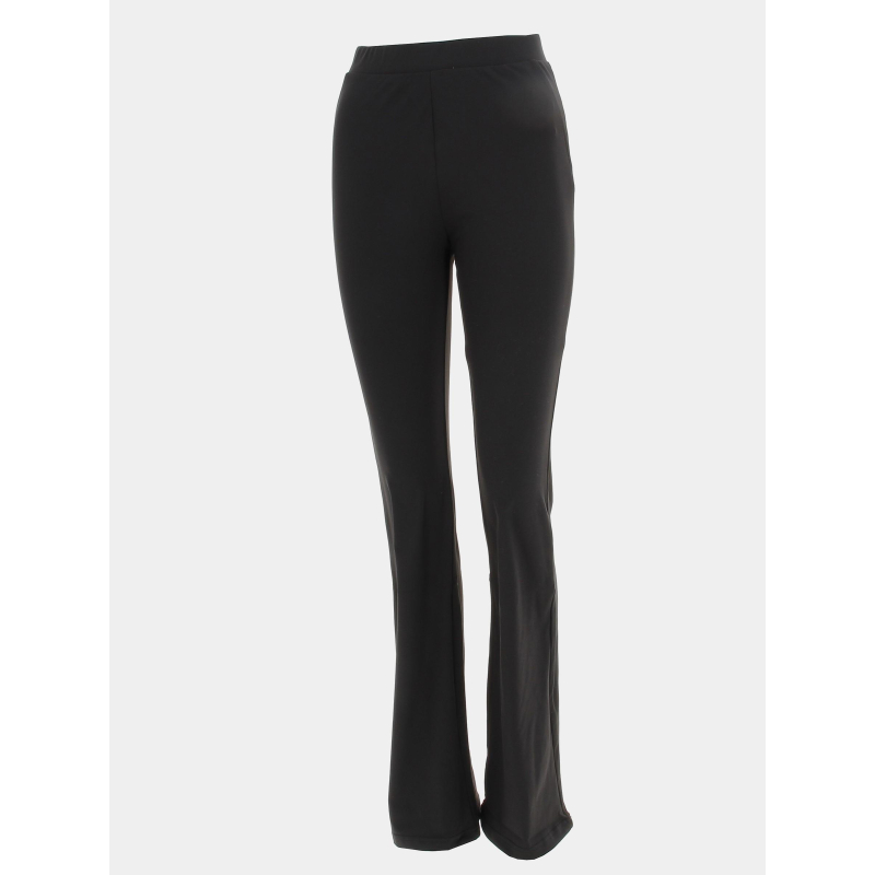 Pantalon fluide bootcut star noir femme - Tiffosi