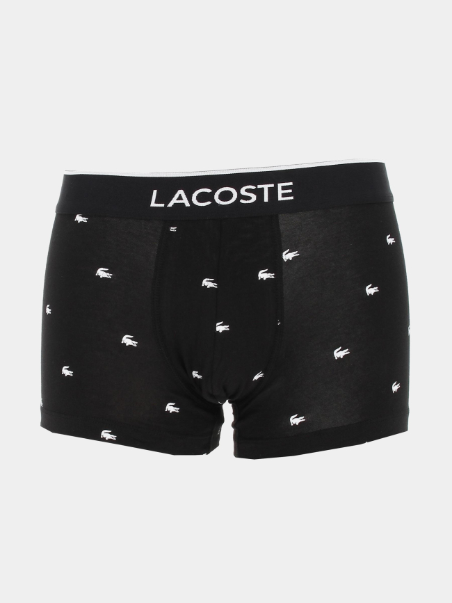 Pack 3 boxers motifs noir homme - Lacoste