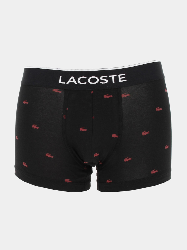 Pack 3 boxers motifs noir homme - Lacoste