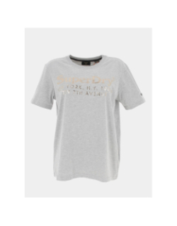 T-shirt vintage venue gris femme - Superdry