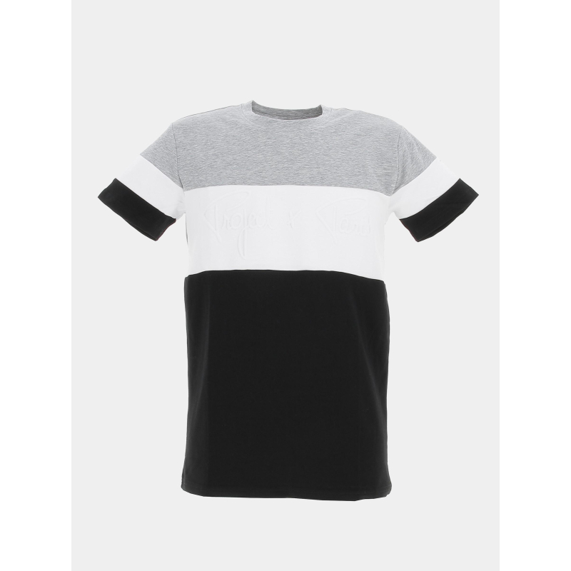 T-shirt colorblock noir homme - Project X Paris