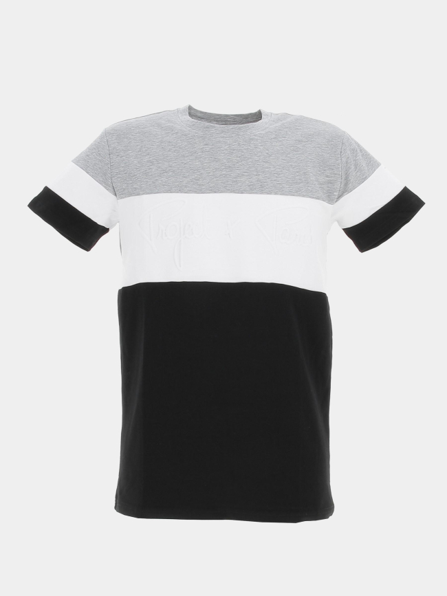T-shirt colorblock noir homme - Project X Paris