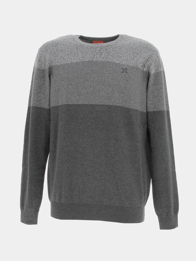 Pull colorblock gris homme - Oxbow