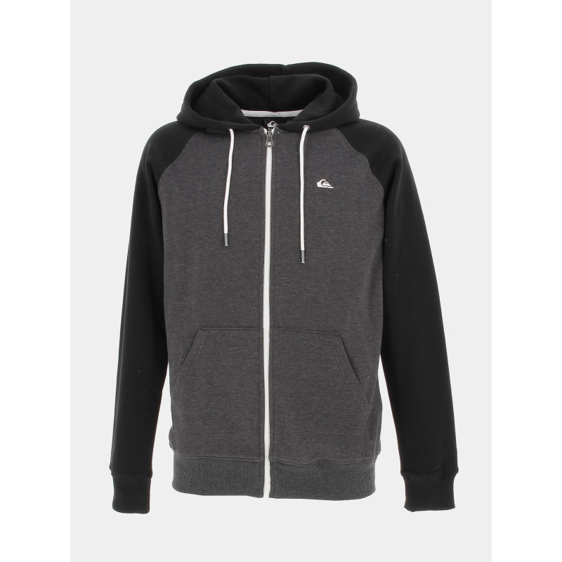 Sweat à capuche zippé everyday gris homme - Quiksilver