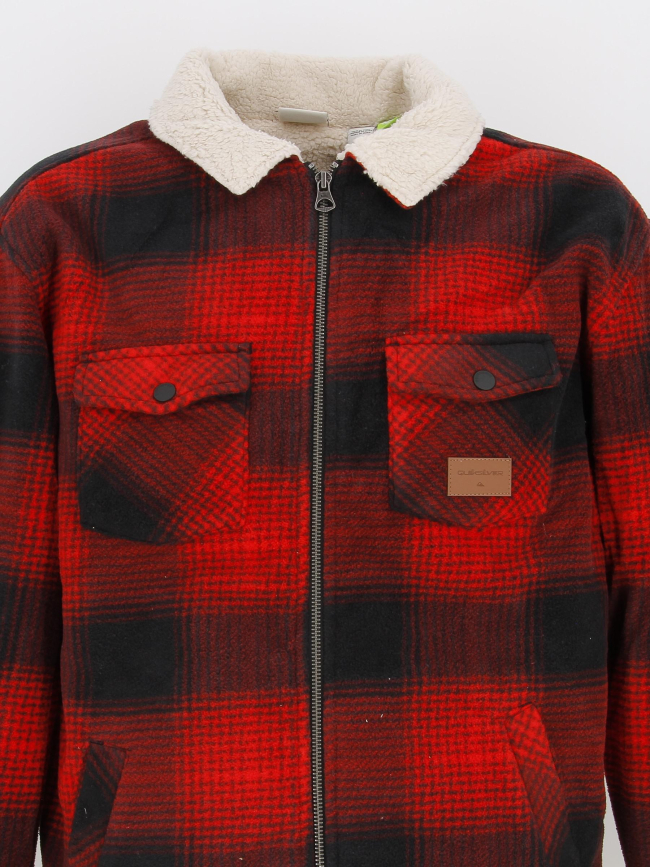 Veste sherpa deck rouge homme - Quiksilver