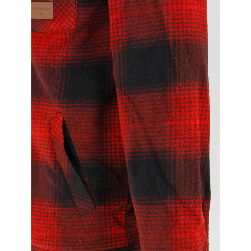Veste sherpa deck rouge homme Quiksilver wimod