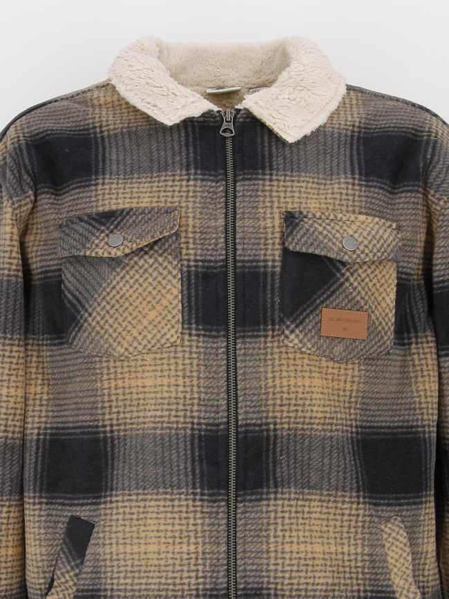 Veste sherpa deck beige homme - Quiksilver