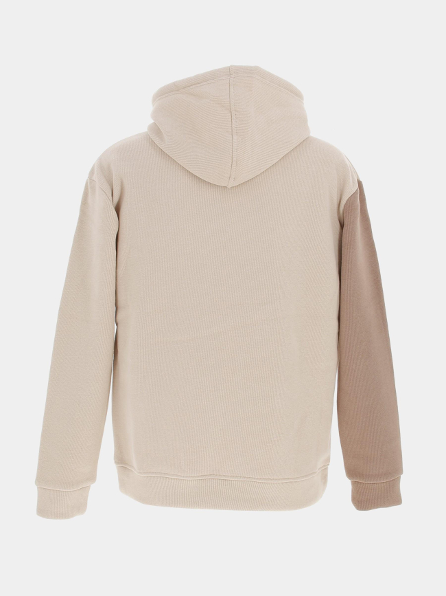 Sweat à capuche colorblock beige homme - Project X Paris