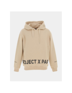 Sweat à capuche beige homme - Project X Paris