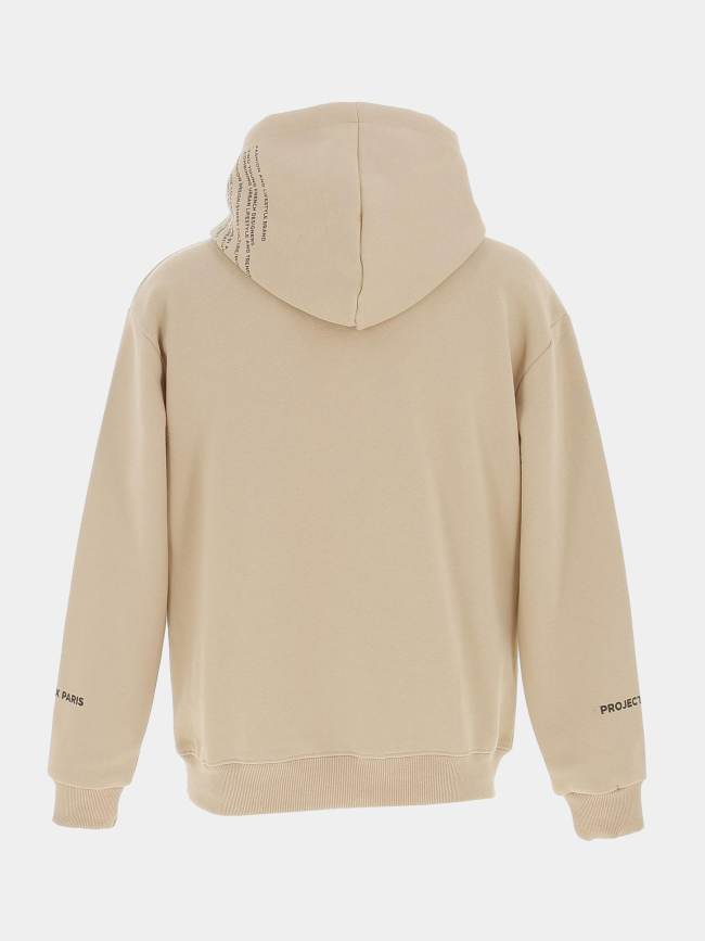 Sweat à capuche beige homme - Project X Paris