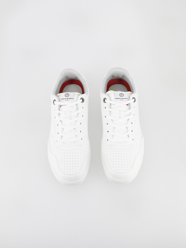 Baskets sneakers blanc femme - Serge Blanco