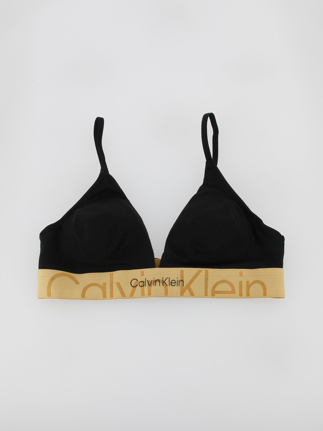 Soutien-gorge triangle noir/or femme - Calvin Klein