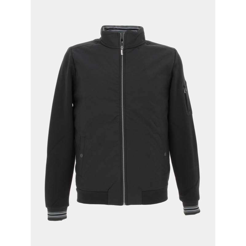 Veste bi-matière selwyn noir homme - Benson & Cherry