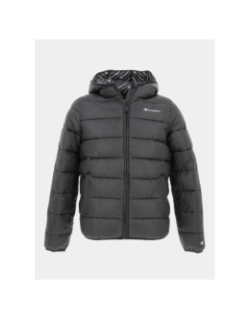 Doudoune à capuche uni noir enfant - Champion