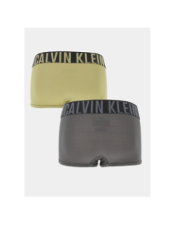 Pack 2 boxers taille basse gris/kaki homme - Calvin Klein