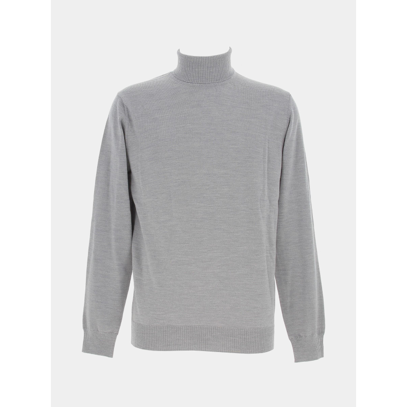 Pull col roulé bruno gris homme - Izac