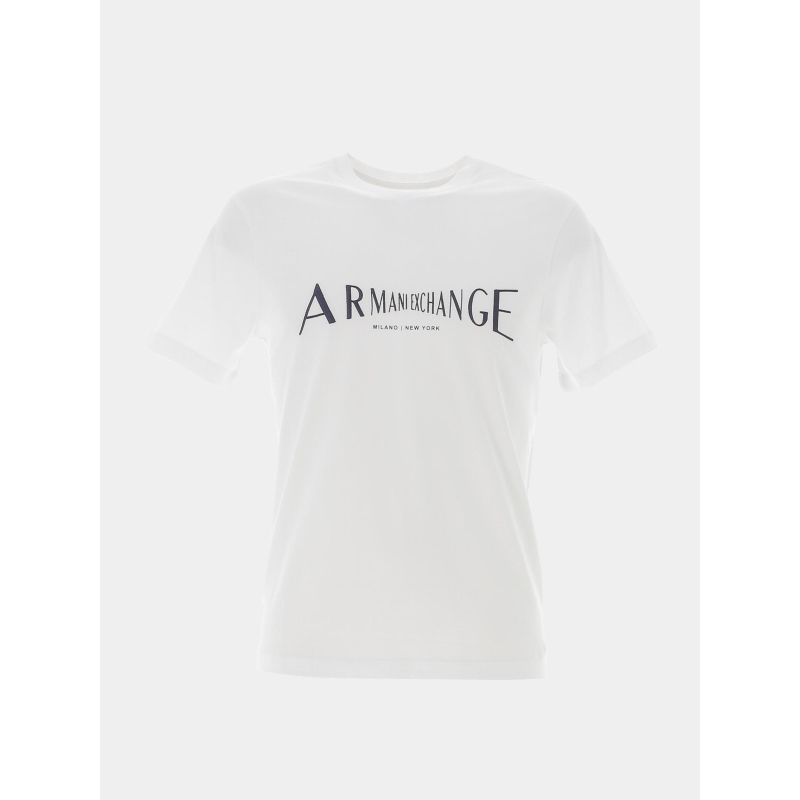 T-shirt logo blanc homme - Armani Exchange