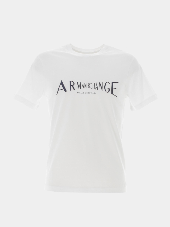 T-shit logo blanc homme - Armani Exchange