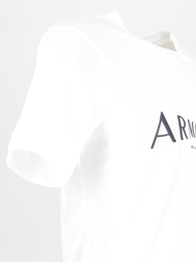 T-shirt logo blanc homme - Armani Exchange