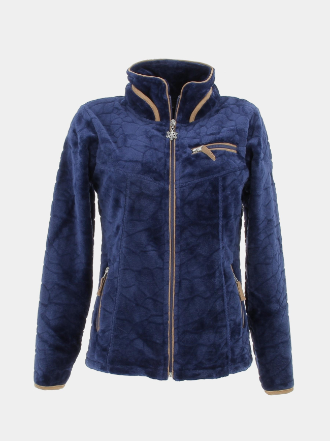 Veste polaire innsbruck bleu marine femme - Angele Sportswear