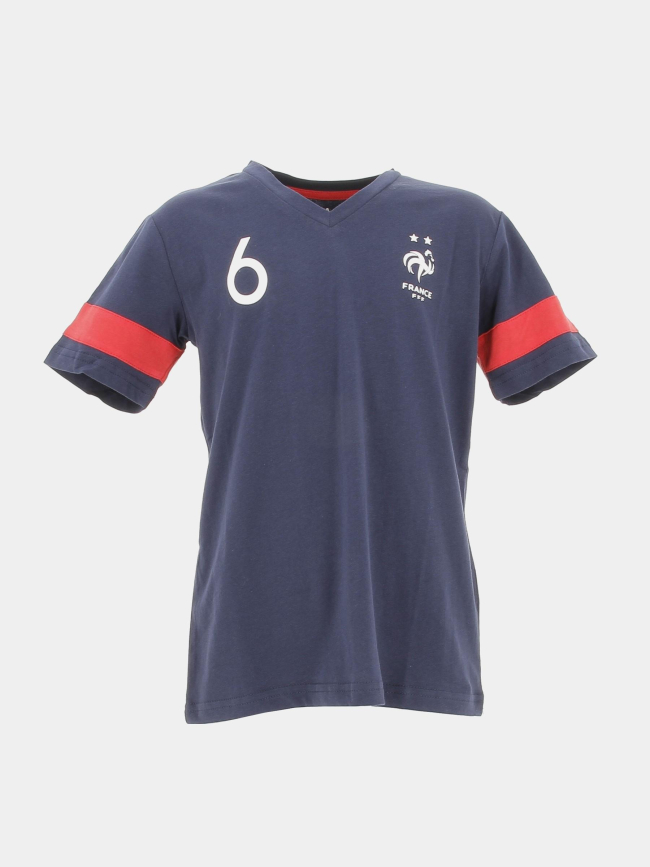 T-shirt de football pogba bleu marine enfant - FFF