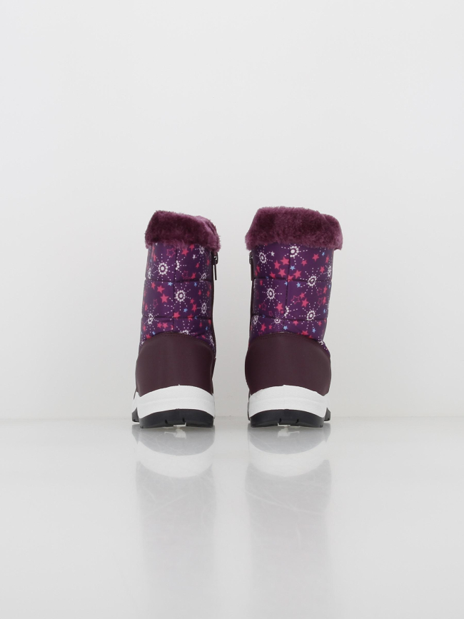 Bottes de neige fourrées orele violet fille - Alpes Vertigo