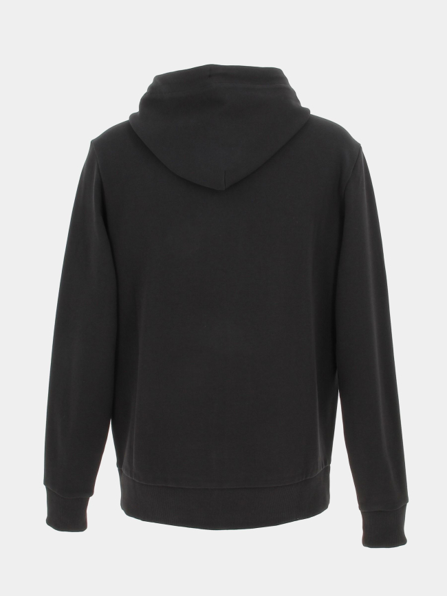Sweat à capuche zip micro logo noir homme - Calvin Klein