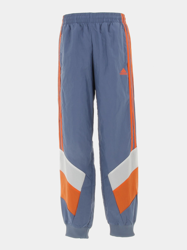 Jogging bicolore bleu/orange garçon - Adidas