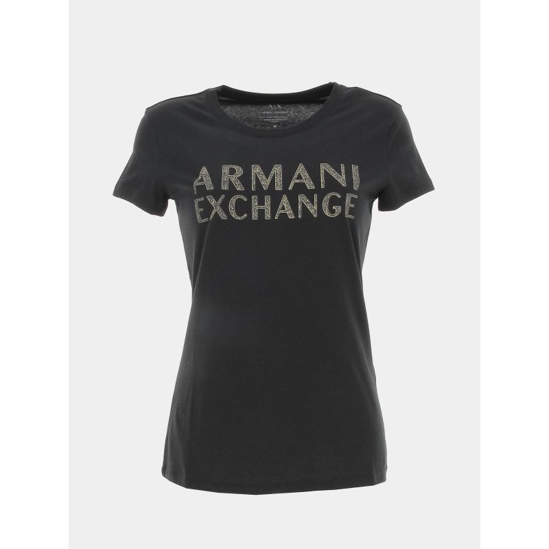 T-shirt logo noir femme - Armani Exchange