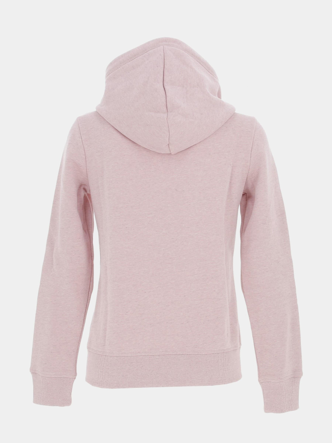 Sweat à capuche zippé vintage rose femme - Superdry