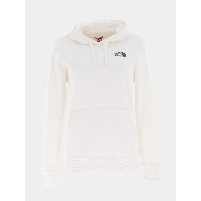 Sweat à capuche simple dome écru femme - The North Face