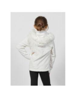 Gilet polaire courmayeur blanc fille - Angele Sportswear